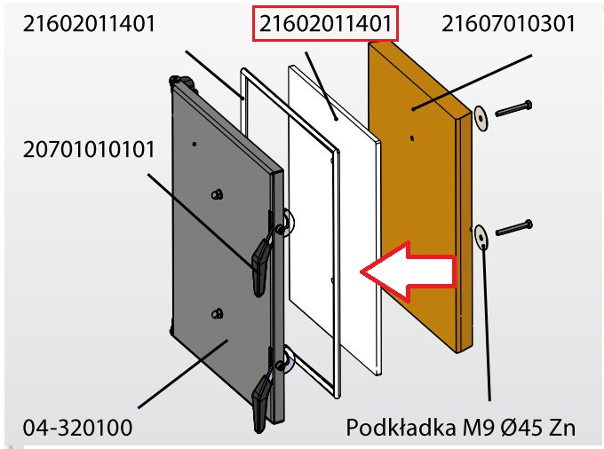 Ізоляція Tibrex 10мм дверцят 473x506,5 - 21602011401
